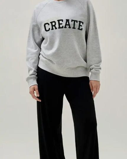 Sinsay Oversized Embroided Create Sweatshirt