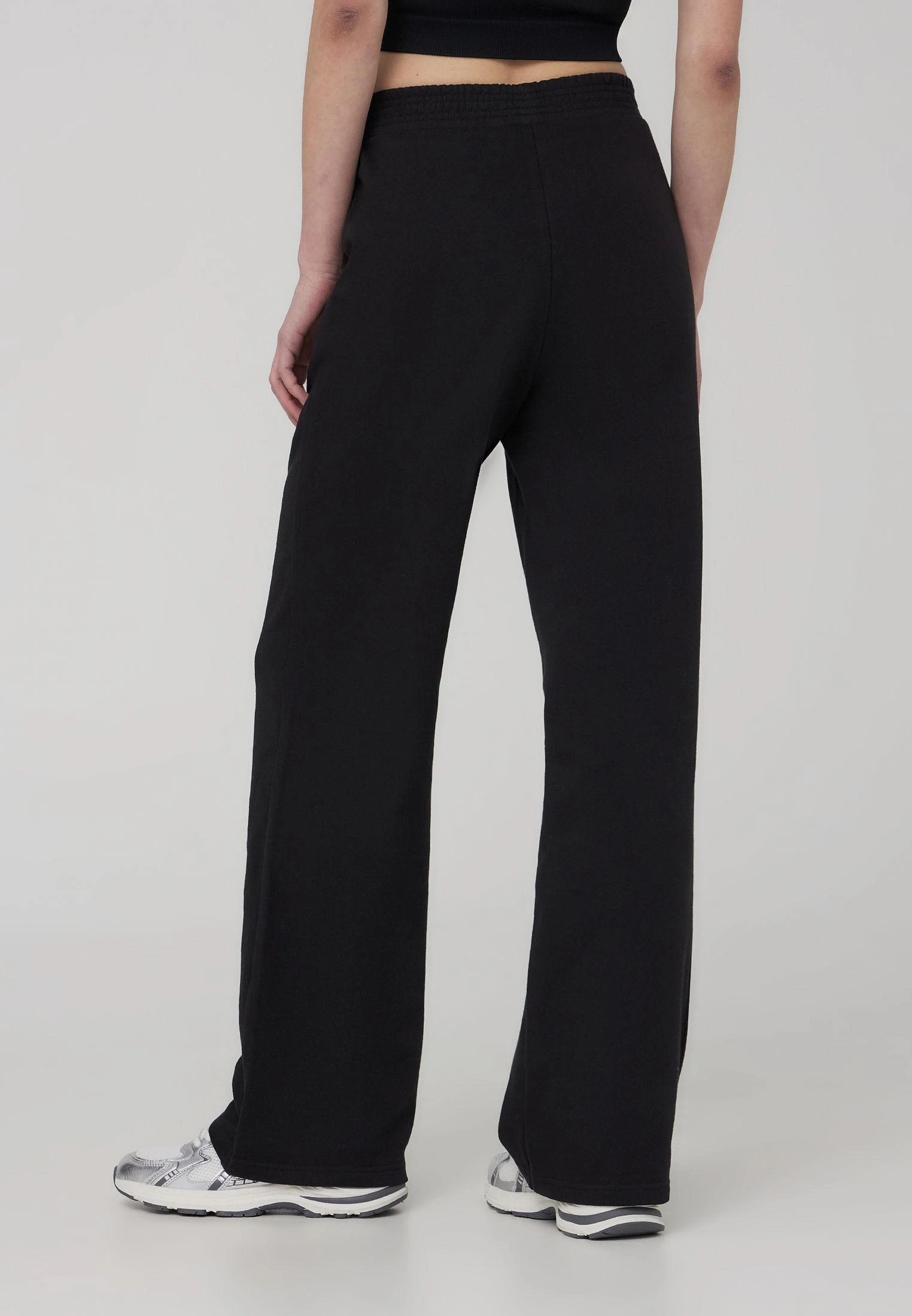 Ladies Black Wide Leg Trouser