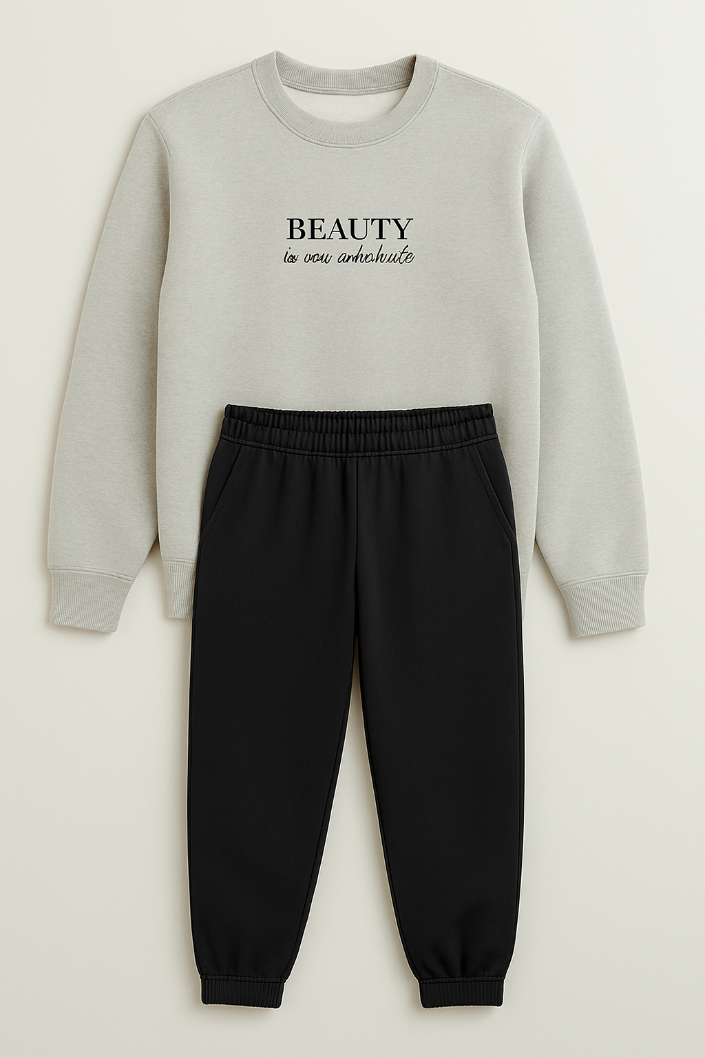 Women’s Oversized Sweatshirt & Jogger Trouser Set – Comfort Meets Style