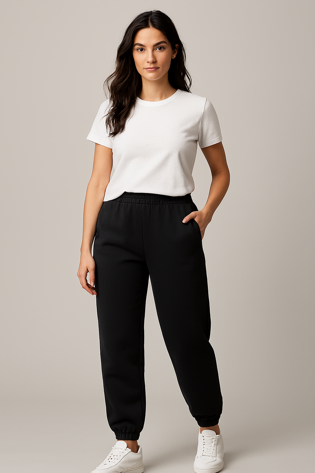 Black Fleece Ladies Trouser – Comfortable & Casual Wear