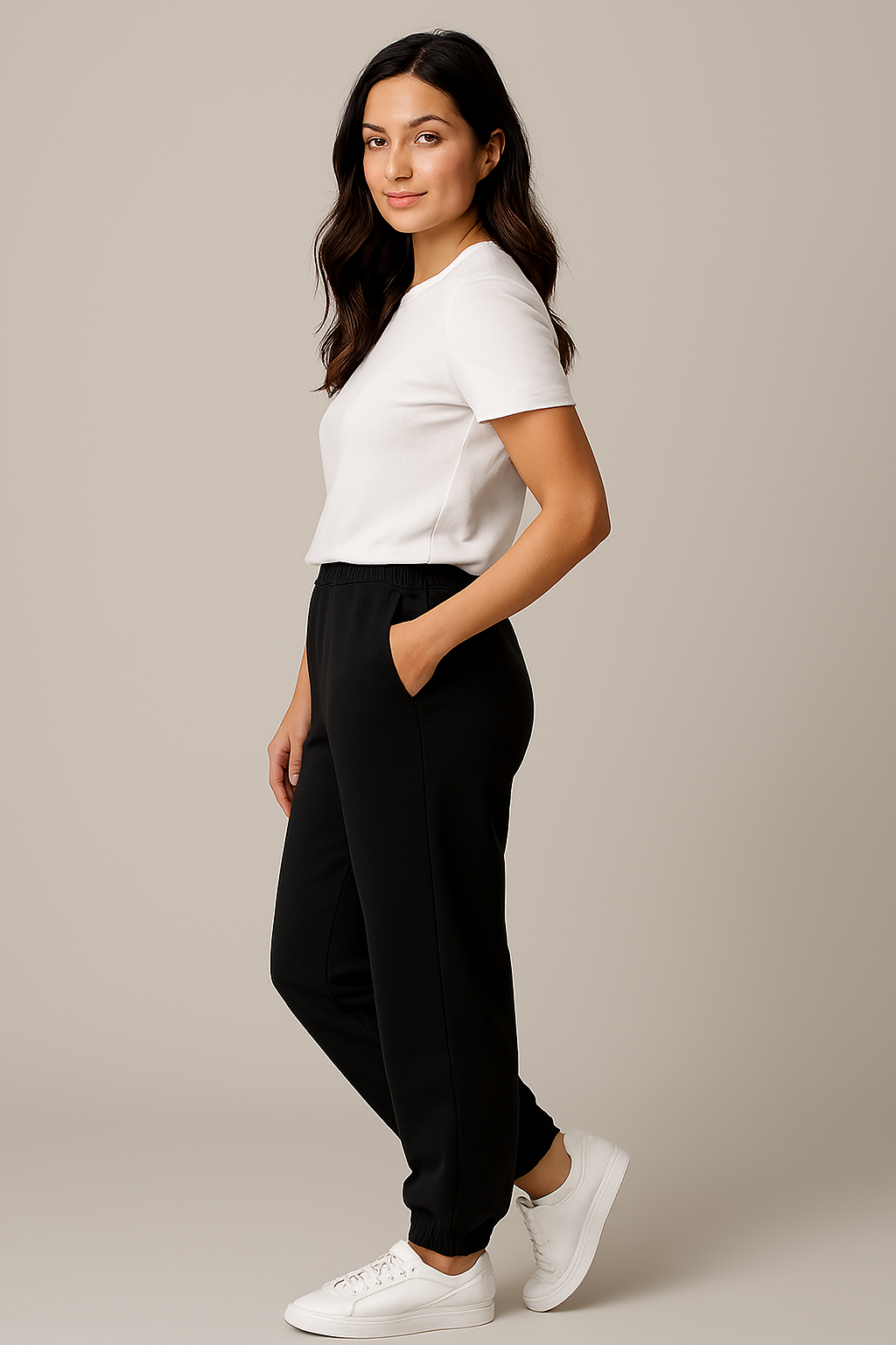 Black Fleece Ladies Trouser – Comfortable & Casual Wear