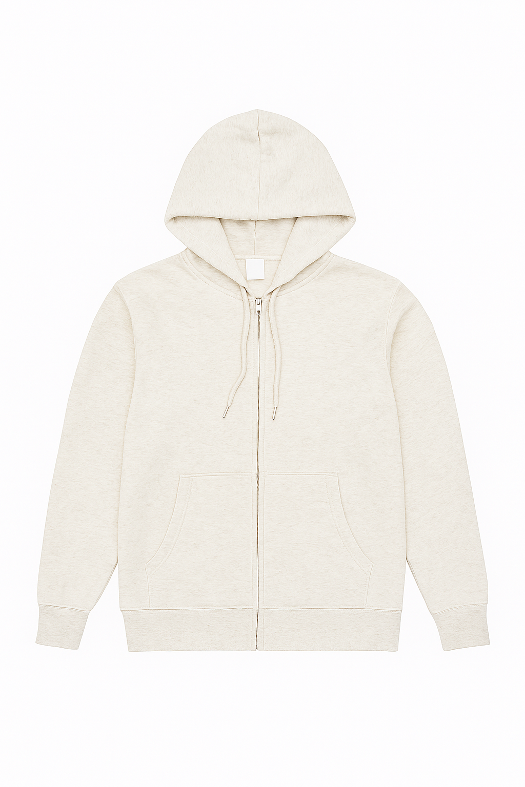 Men’s oatmail Full‑Zip Hoodie – Classic Fit, Everyday Comfort