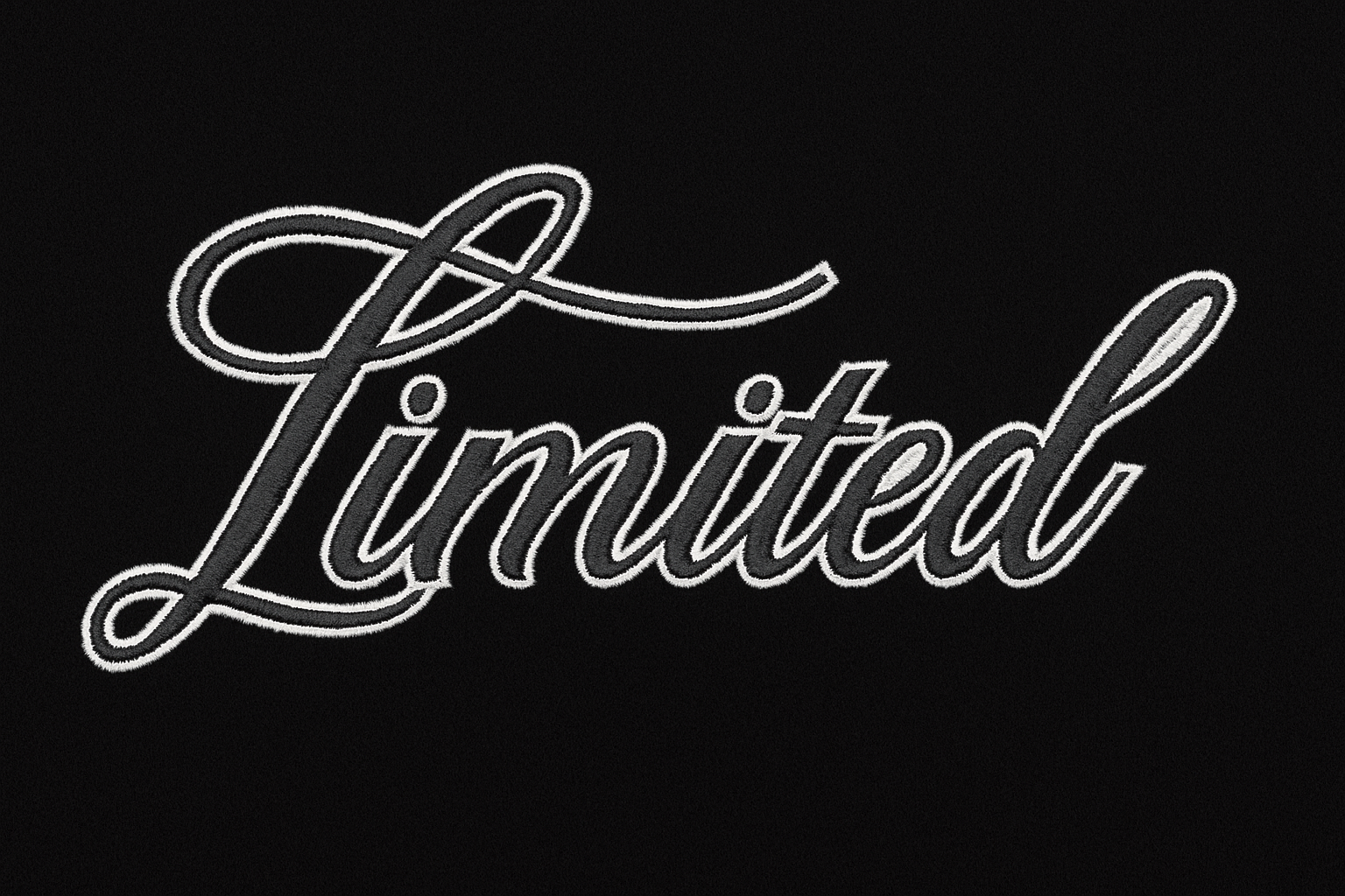 Black Zip-Up Hoodie with “Limited” Print – Front & Back | Men's Collection